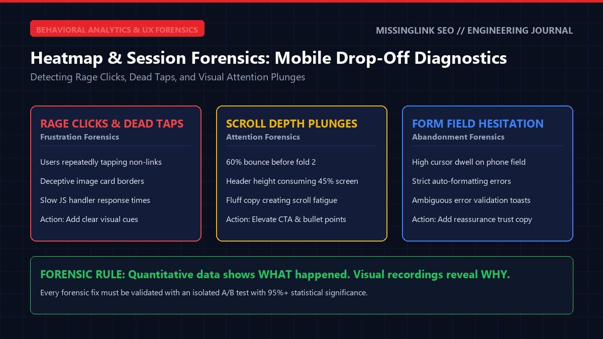 Heatmap and Session Forensics Behavioral Diagnostics Architecture