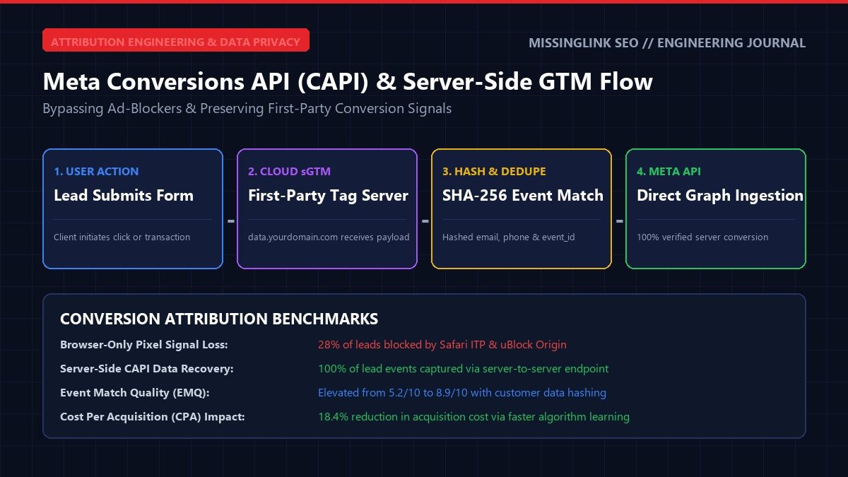 Meta Conversions API CAPI and Server-Side GTM Event Flow Architecture