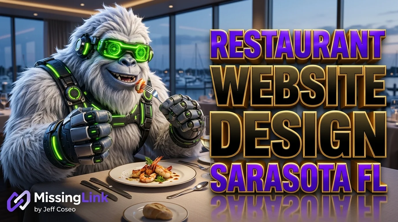 Restaurant Website Design Sarasota FL - Direct Ordering & Menu Engineering by MissingLink Cyber Yeti